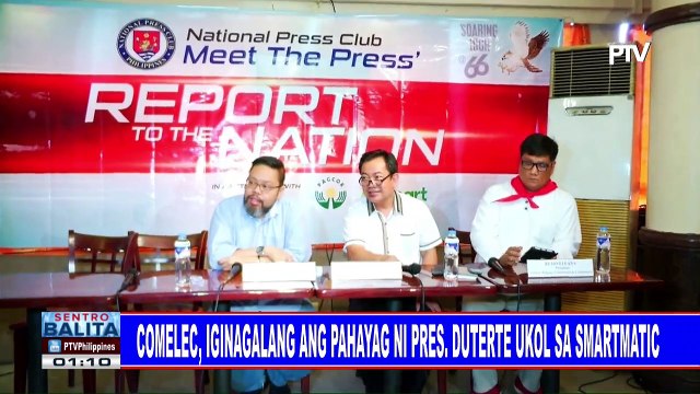 COMELEC, iginagalang ang pahayag ni Pres. #Duterte ukol sa Smartmatic