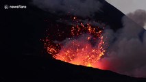 Mount Etna erupts spewing lava from new fractures