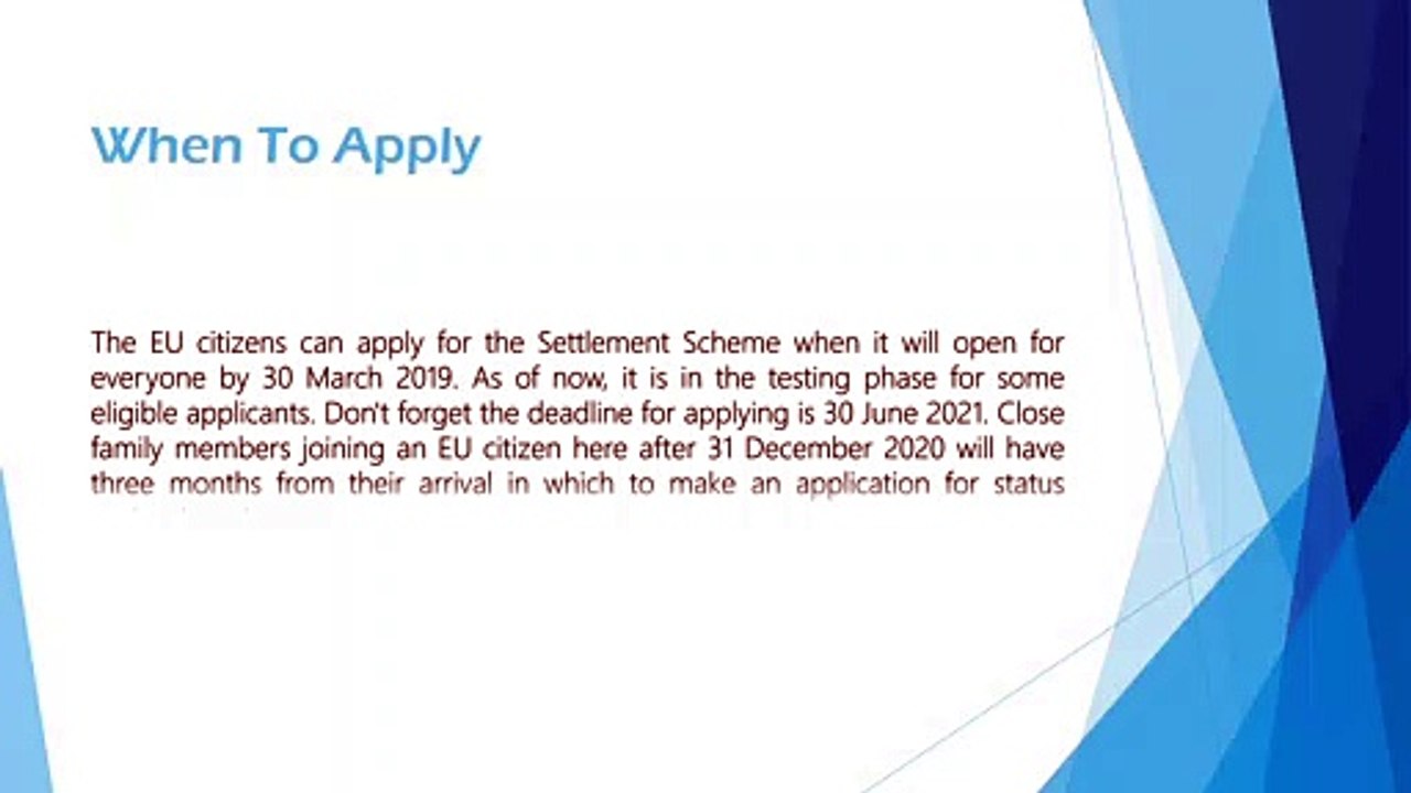How To Apply For‘Settled Status’For EU Citizens
