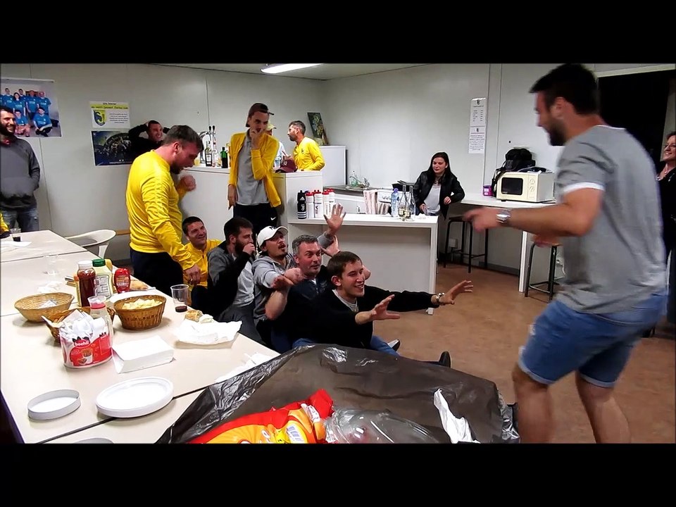 Vidéo de la soirée des séniors après leur dernier match de la saison