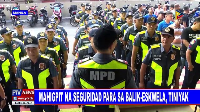 Dry run para sa unang araw ng klase, isinagawa