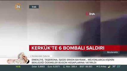 Türkmen kenti Kerkük'te bombalar patladı: 5 ölü, 18 yaralı
