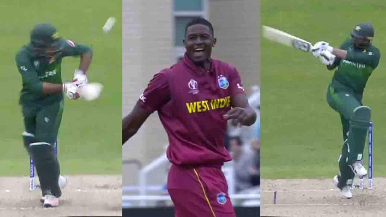 World Cup PAK vs WI: Jason Holder Strike twice, Sarfaraz Ahmed & Imad Wasim departs | वनइंडिया हिंदी
