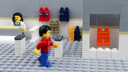Lego Toilet Fail -  Unlucky Lego Man
