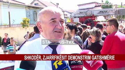 SHKODËR, ZJARRFIKËSIT DEMONSTRIM GATISHMËRIE