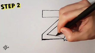 ✍ How To Draw 33 - Z ✔️ 12