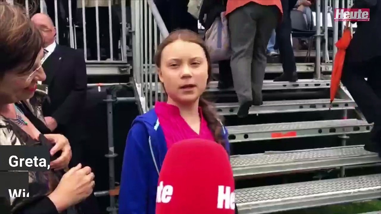 Greta ist heute Star der Klimademo