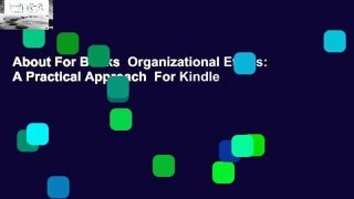 About For Books  Organizational Ethics: A Practical Approach  For Kindle