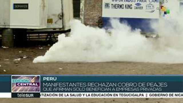 Perú: policía reprime marcha para rechazar cobro de peajes