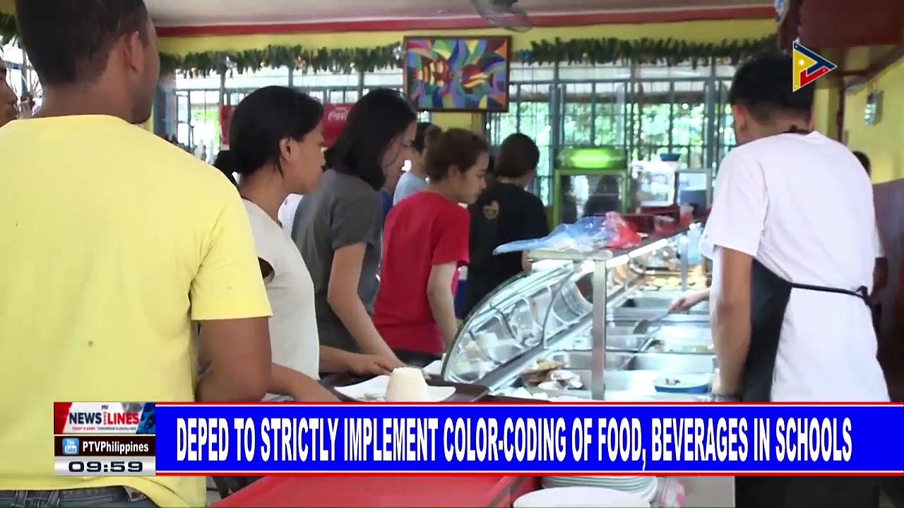 DepEd to strictly implement color-coding of food, beverages in schools