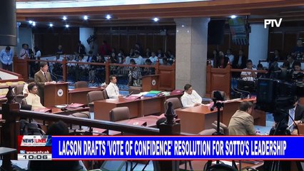 Lacson drafts 'vote of confidence' resolution for Sotto's leadership