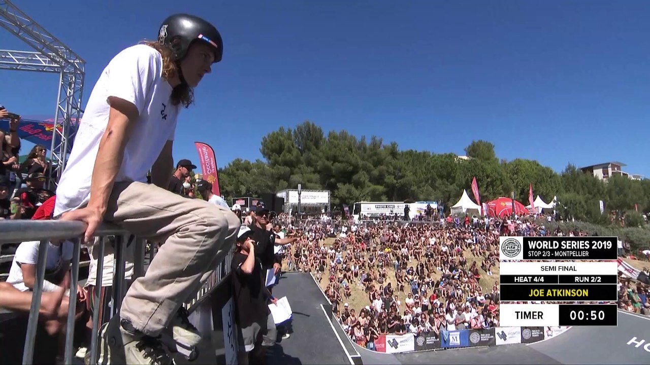 Joe Atkinson | 1st place - World Skate Roller Freestyle Park Semi Final| FISE Montpellier 2019