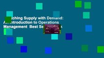 Matching Supply with Demand: An Introduction to Operations Management  Best Sellers Rank : #4