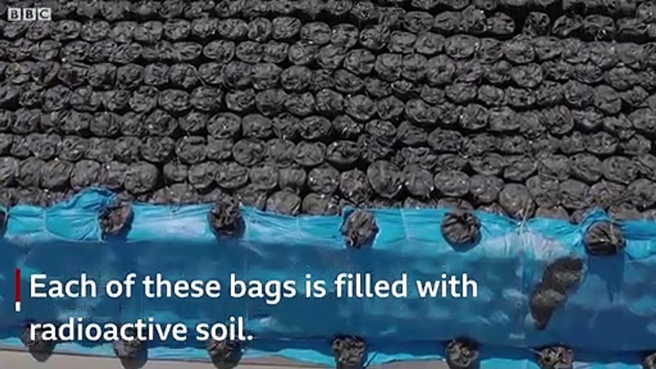 Fukushima- How to move a mountain of radioactive soil  - BBC News