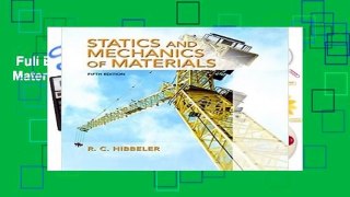 Full E-book  Statics and Mechanics of Materials Complete
