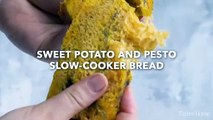 Sweet Potato and Pesto Slow Cooker Bread