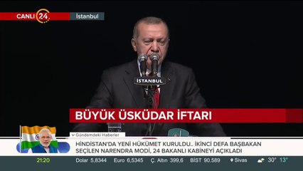 Başkan Erdoğan konuşma yapıyor