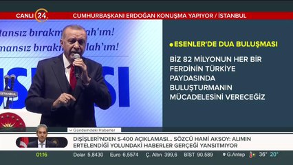 Başkan Erdoğan konuşma yapıyor
