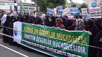 Diyarbakır’da ‘Dünya Kudüs Günü’nde Dünyaya Tepki