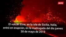 VOLCÁN ETNA, ITALIA, ERUPCIONA