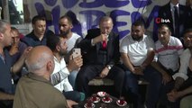 Cumhurbaşkanı Recep Tayyip Erdoğan iftar sonrası Gebze-Harem hattında çalışan minibüs şoförleri ile...