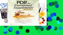 Full E-book  PDR for Nutritional Supplements .  Review