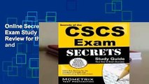 Online Secrets of the CSCS Exam Study Guide: CSCS Test Review for the Certified Strength and