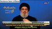 Nasrallah Denounces the Project to Naturalize Palestinians in Arab Countries and the Syrian refugee crisis