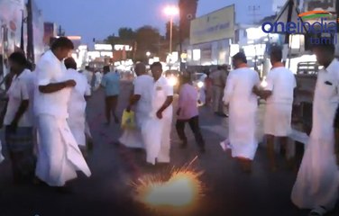 பிரதமர் மோடி பதவி ஏற்பு மாவட்ட தலைவர் பண்ண வயல் இளங்கோ தலைமையில் வெடி, வெடித்து இனிப்புகள்- வீடியோ