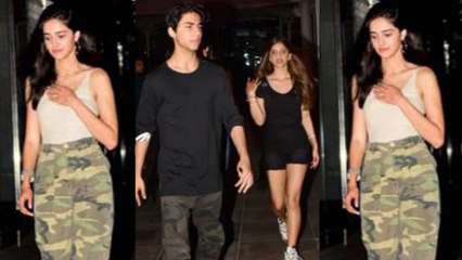 Suhana Khan Aryan Khan & Ananya Pandey enjoy late night dinner; Watch  video | Boldsky