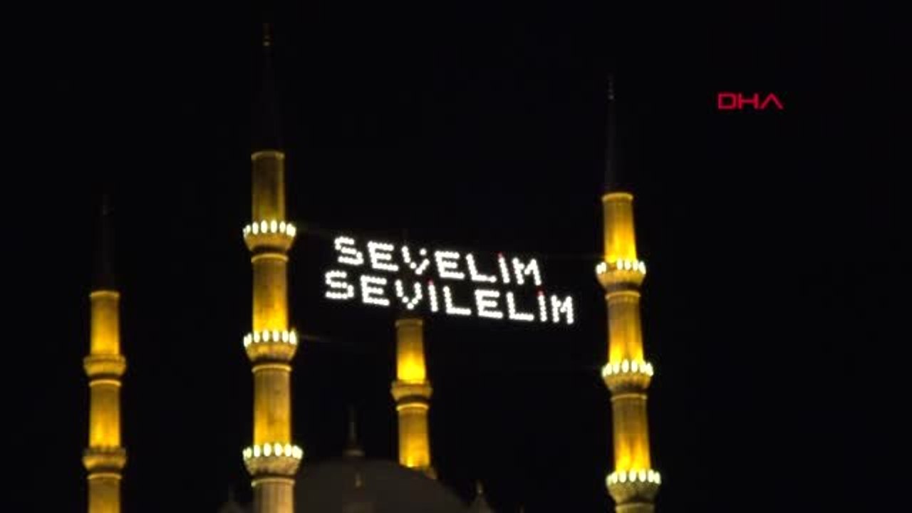 EDİRNE Selimiye Camii, Kadir Gecesi'nde dolup t...