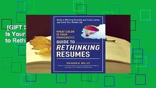 [GIFT IDEAS] What Color Is Your Parachute? Guide to Rethinking Resumes