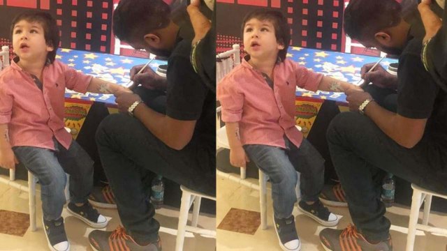 Taimur Ali Khan gets tattoo inked at Shahrukh Khan's son Abram Khan's birthday bash | FilmiBeat