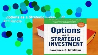 Options as a Strategic Investment  For Kindle