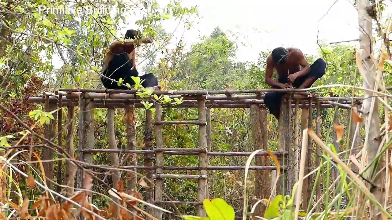 Awesome! Build Swimming pool & House Villa Using wooden