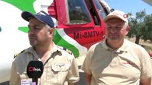 Kazdağları’nda Ateş kuşları göreve başladı...Mi-8MTV-1 tipi yangın ve arama kurtarma helikopteri olası orman yangınlarına müdahale edecek