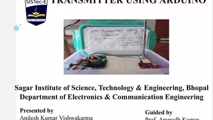 FM Transmitter using Arduino | SISTec Ratibad - Best Engineering Colleges in MP