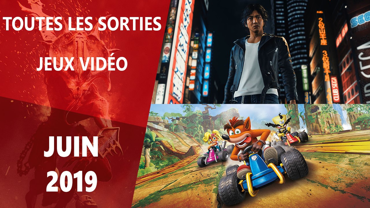 Calendrier des sorties jeux vidéo  en juin 2019
