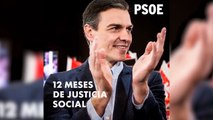 Los socialistas celebran su primer año de Sánchez a la cabeza del Gobierno con mensajes de autobombo