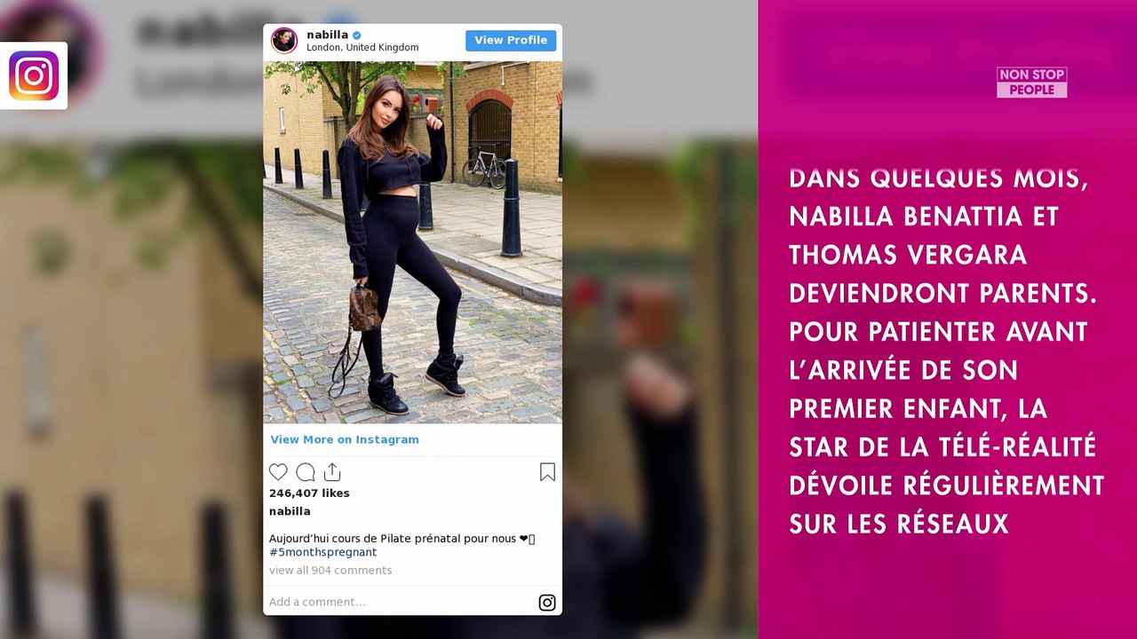 Nabilla enceinte : elle dévoile l’échographie du visage de son premier bébé