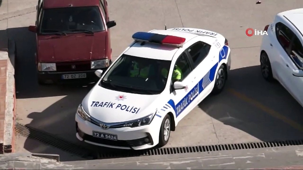 Bayram öncesi drone ile trafik denetimi
