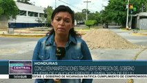 Protestas en Honduras marcadas por la fuerte represión policial