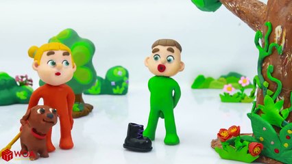 SUPERHERO BABY BUILDING BLOCKS COLORS  Play Doh Cartoons For Kids