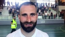Coupe du Rhône Futsal (finale) – Cemil AVCI réagit après la défaite de la Team BEL AIR contre SUD AZERGUES Futsal