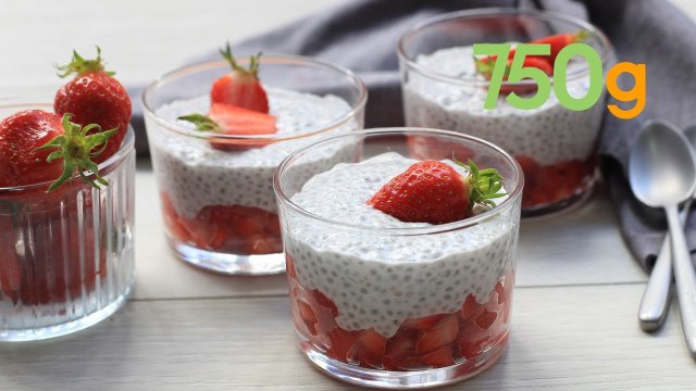 Recette du pudding aux graines de chia et aux Fraises du Périgord IGP - 750g