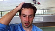 Coupe du Rhône Futsal (finale) – Jonathan VALLET réagit après la victoire de SUD AZERGUES Futsal contre la Team BEL AIR