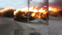 Çorum'da Köy yangını 2 ev ve cami yandı