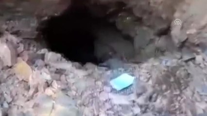 "Pençe" harekatı - 3 katlı ve 5 bölmeli mağarayla, 5 sığınak tespit edildi