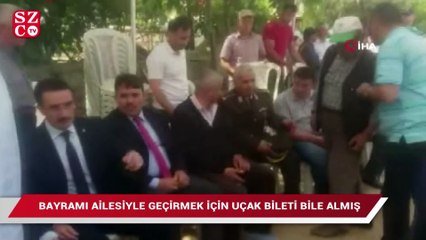 Şehit bayram sevinci yaşayamadı
