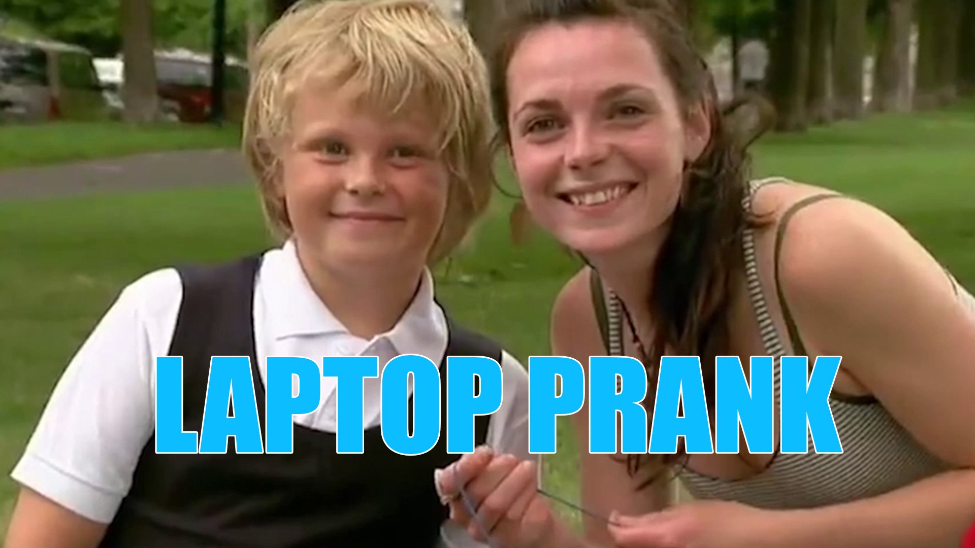 ⁣Laptop prank